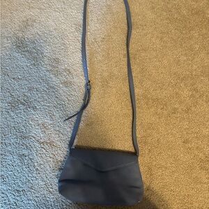 Blue crossbody purse